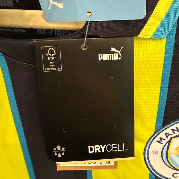 NWT Authentic Puma Manchester City FC 24-25 Away Jersey - Picture 6 of 10